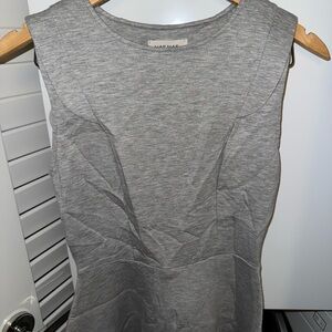 Grey elegant waist snatched dress